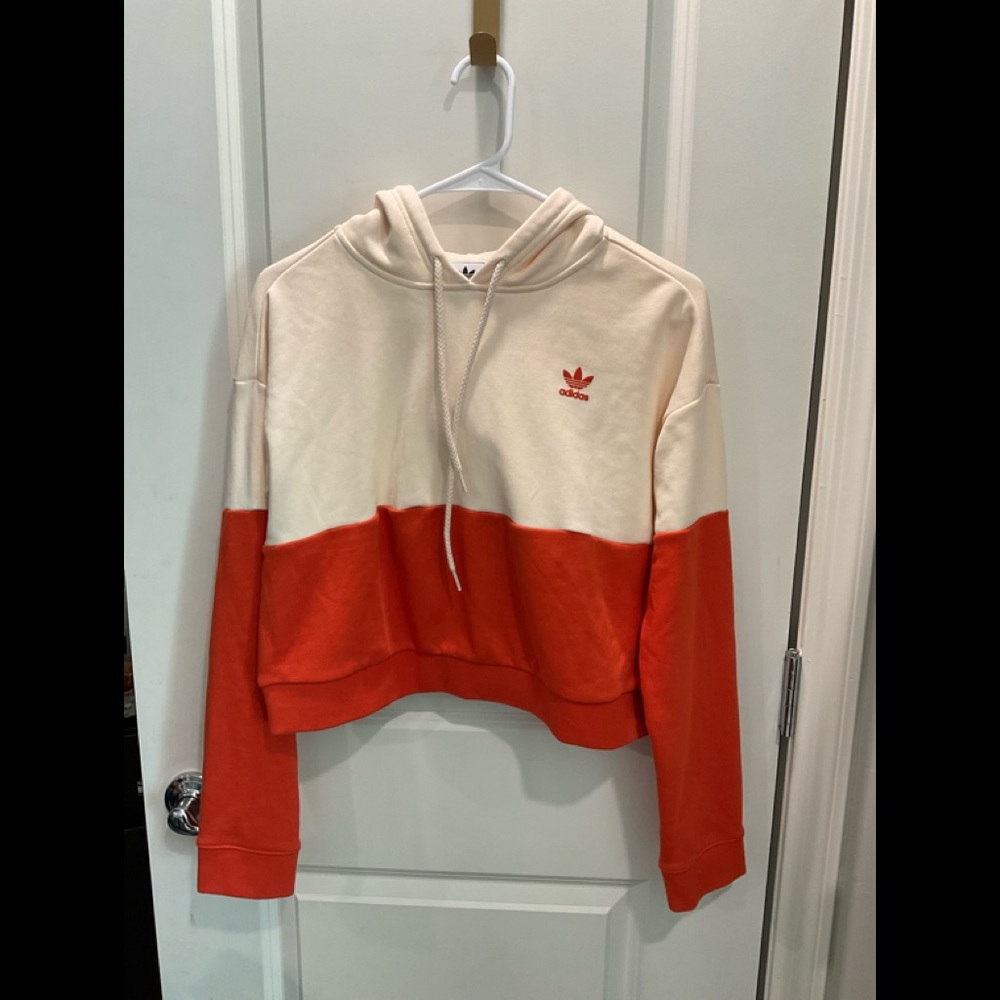 Adidas cropped colorblock sweatshirt